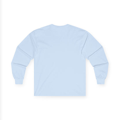 Retro Geometric Long Sleeve Tee — 80s Memphis Pattern Graphic