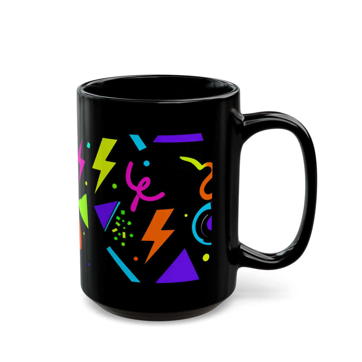 80's Retro Black Mug (11oz, 15oz)