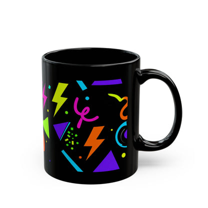 80's Retro Black Mug (11oz, 15oz)
