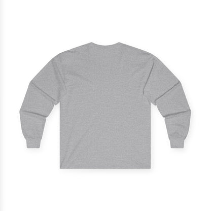 Retro Geometric Long Sleeve Tee — 80s Memphis Pattern Graphic