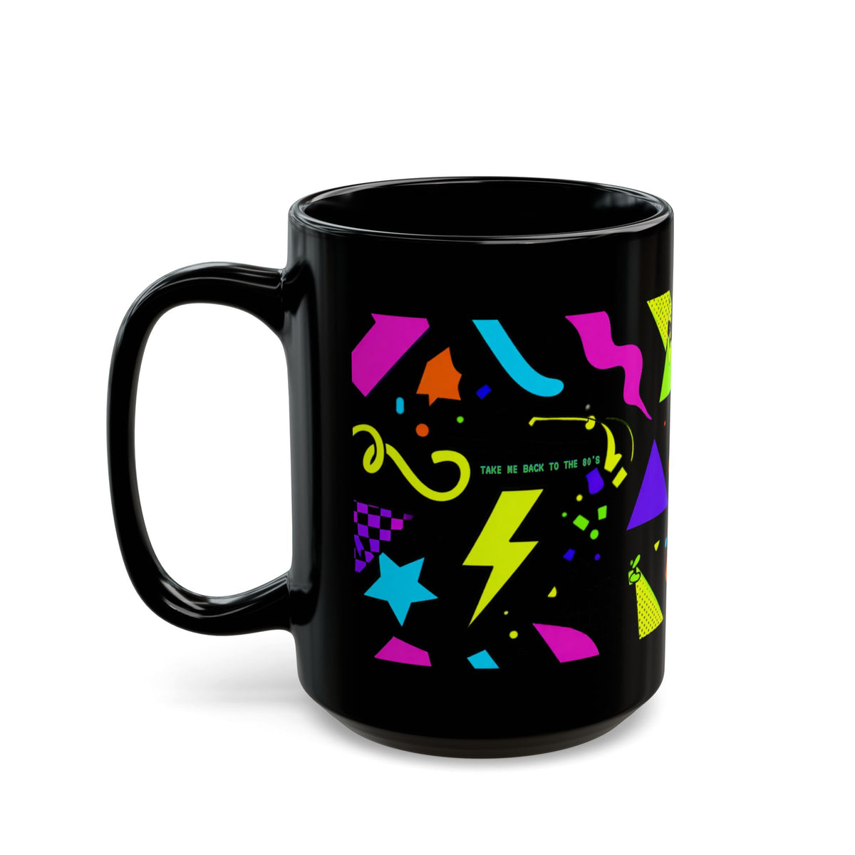 80's Retro Black Mug (11oz, 15oz)
