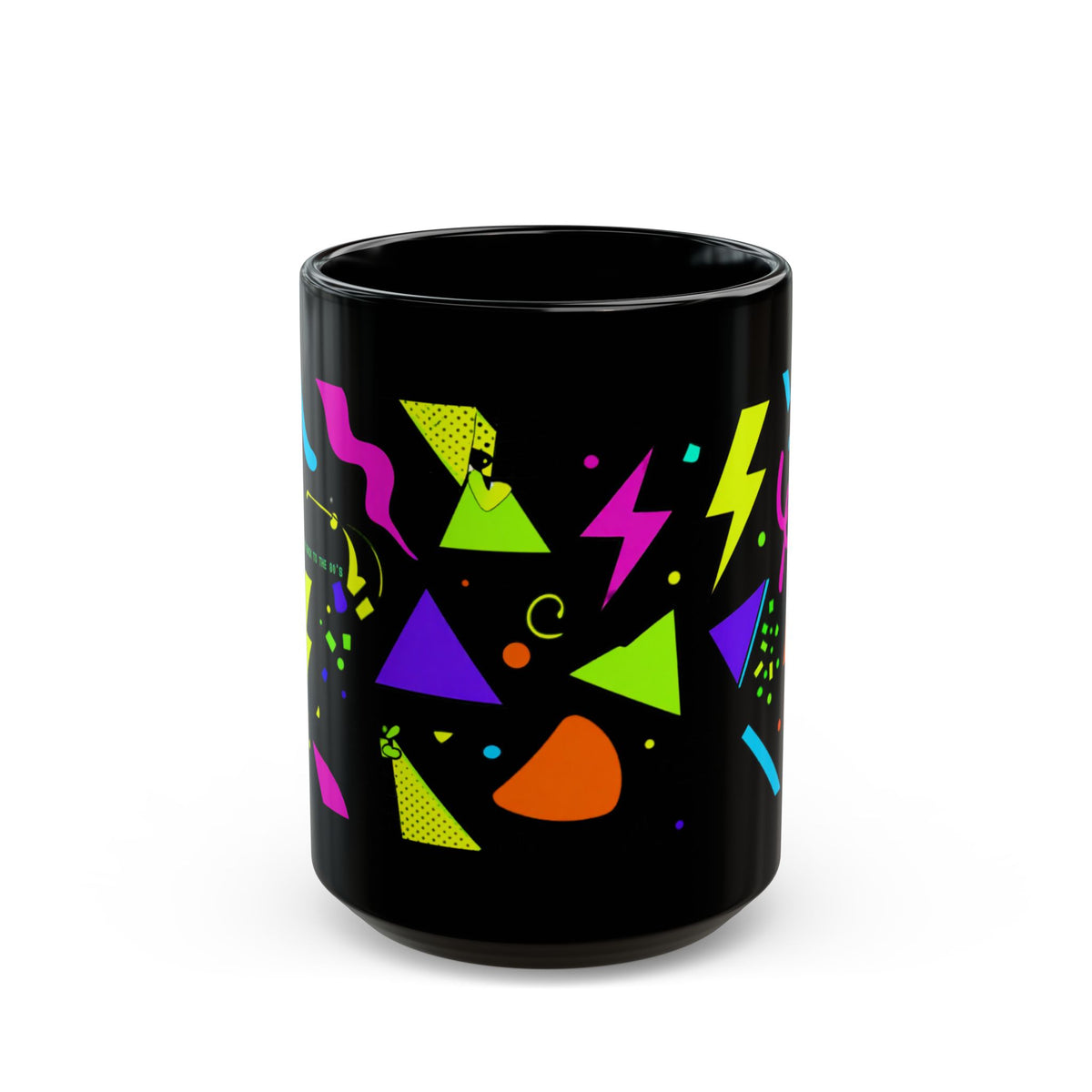 80's Retro Black Mug (11oz, 15oz)